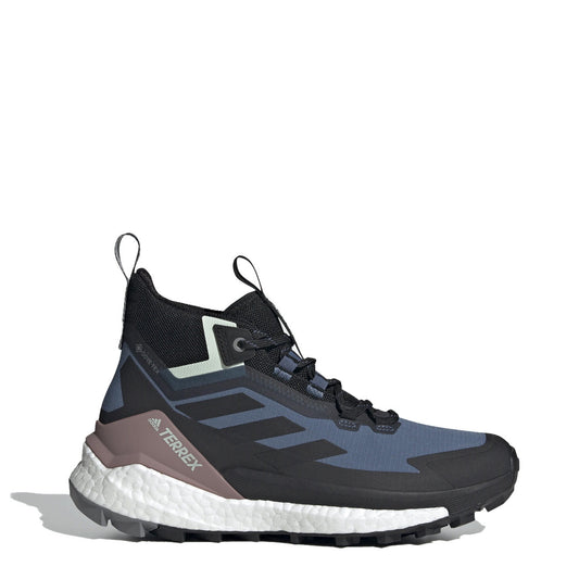 Adidas Terrex Womens Free Hiker 2 Gore-Tex Hiking Shoes Wonder Steel / Core Black / Linen Green - The Sporting Lodge