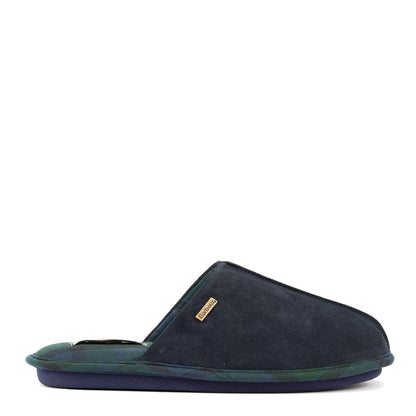 Barbour Foley Slipper Navy - The Sporting Lodge