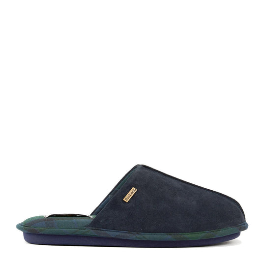 Barbour Foley Slipper Navy - The Sporting Lodge