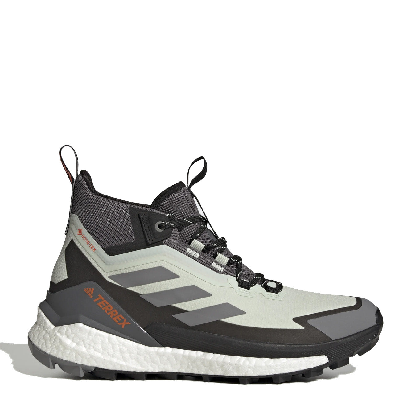 Adidas Terrex Free Hiker 2 Gore-Tex Hiking Shoes Linen Green / Grey Three / Impact Orange - The Sporting Lodge
