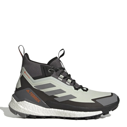 Adidas Terrex Free Hiker 2 Gore-Tex Hiking Shoes Linen Green / Grey Three / Impact Orange - The Sporting Lodge