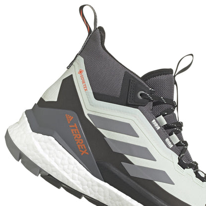Adidas Terrex Free Hiker 2 Gore-Tex Hiking Shoes Linen Green / Grey Three / Impact Orange - The Sporting Lodge