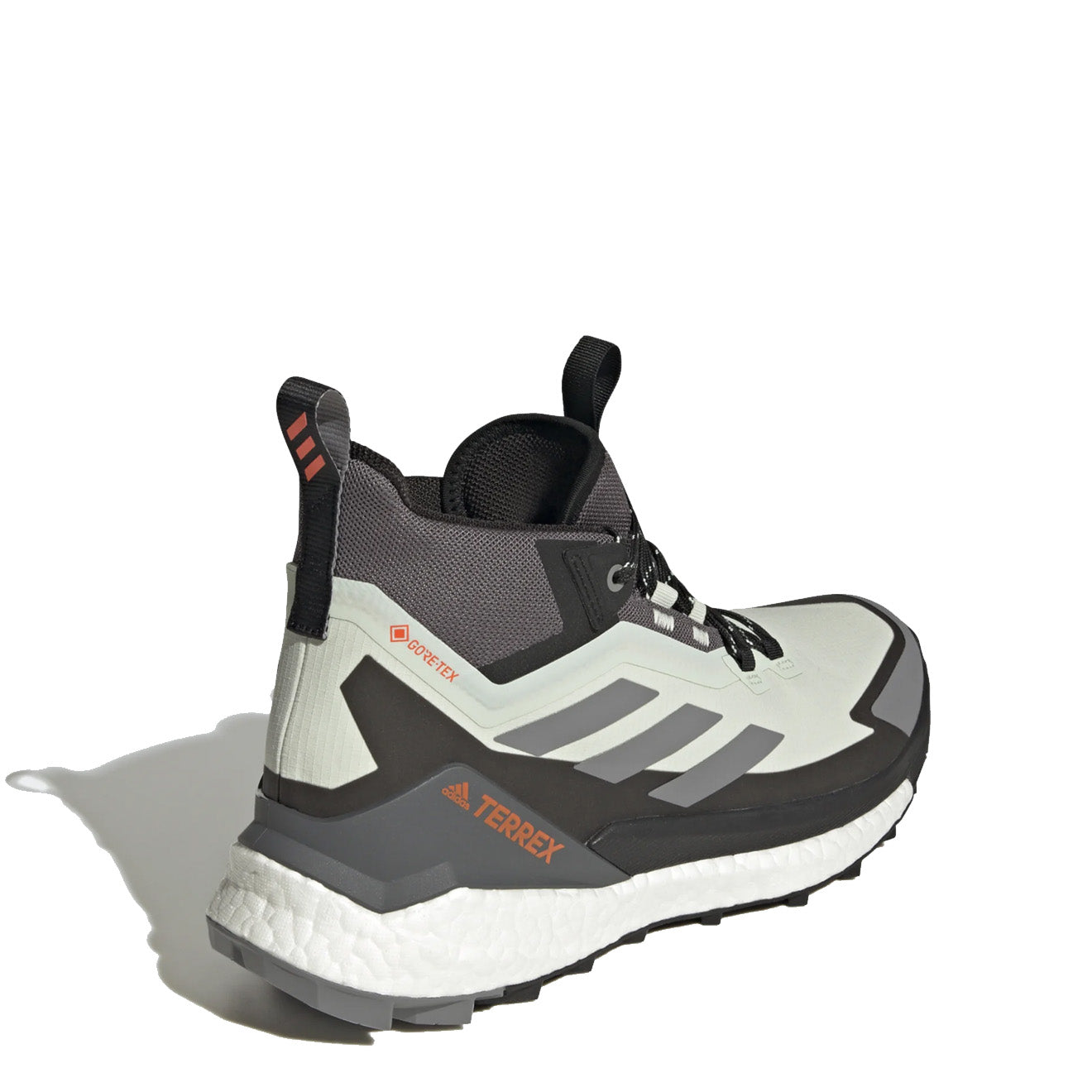 Adidas Terrex Free Hiker 2 Gore-Tex Hiking Shoes Linen Green / Grey Three / Impact Orange - The Sporting Lodge
