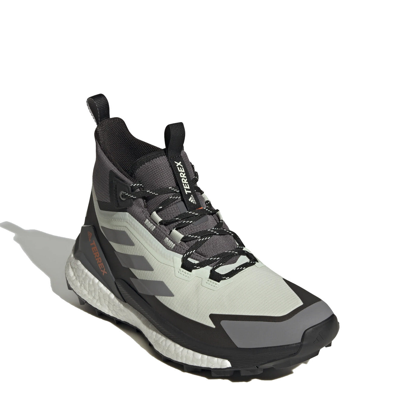 Adidas Terrex Free Hiker 2 Gore-Tex Hiking Shoes Linen Green / Grey Three / Impact Orange - The Sporting Lodge