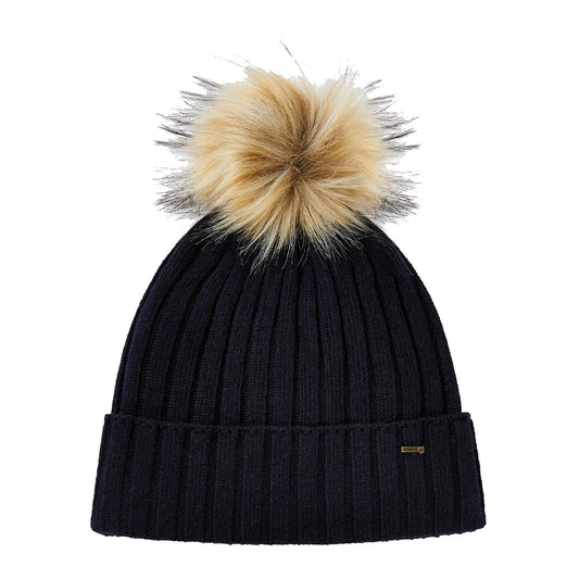 Dubarry Curlew Knitted Beanie Navy - The Sporting Lodge