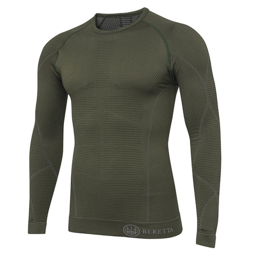 Beretta HT Body Mapping 3D L/S Tee Green Moss - The Sporting Lodge