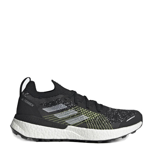 Adidas Terrex Two Ultra Trail Running Shoes Core Black / Cloud White / Solar Yellow - The Sporting Lodge