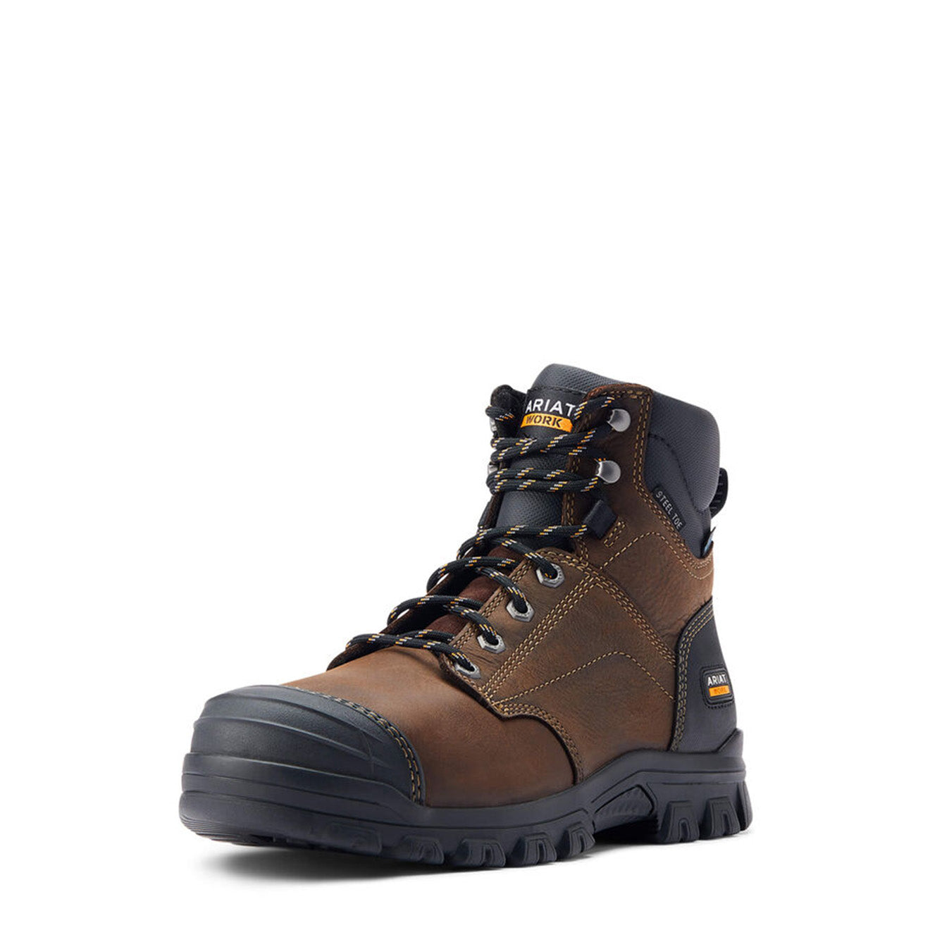 Ariat Treadfast 6" Waterproof Steel Toe Work Boot Dark Brown - The Sporting Lodge