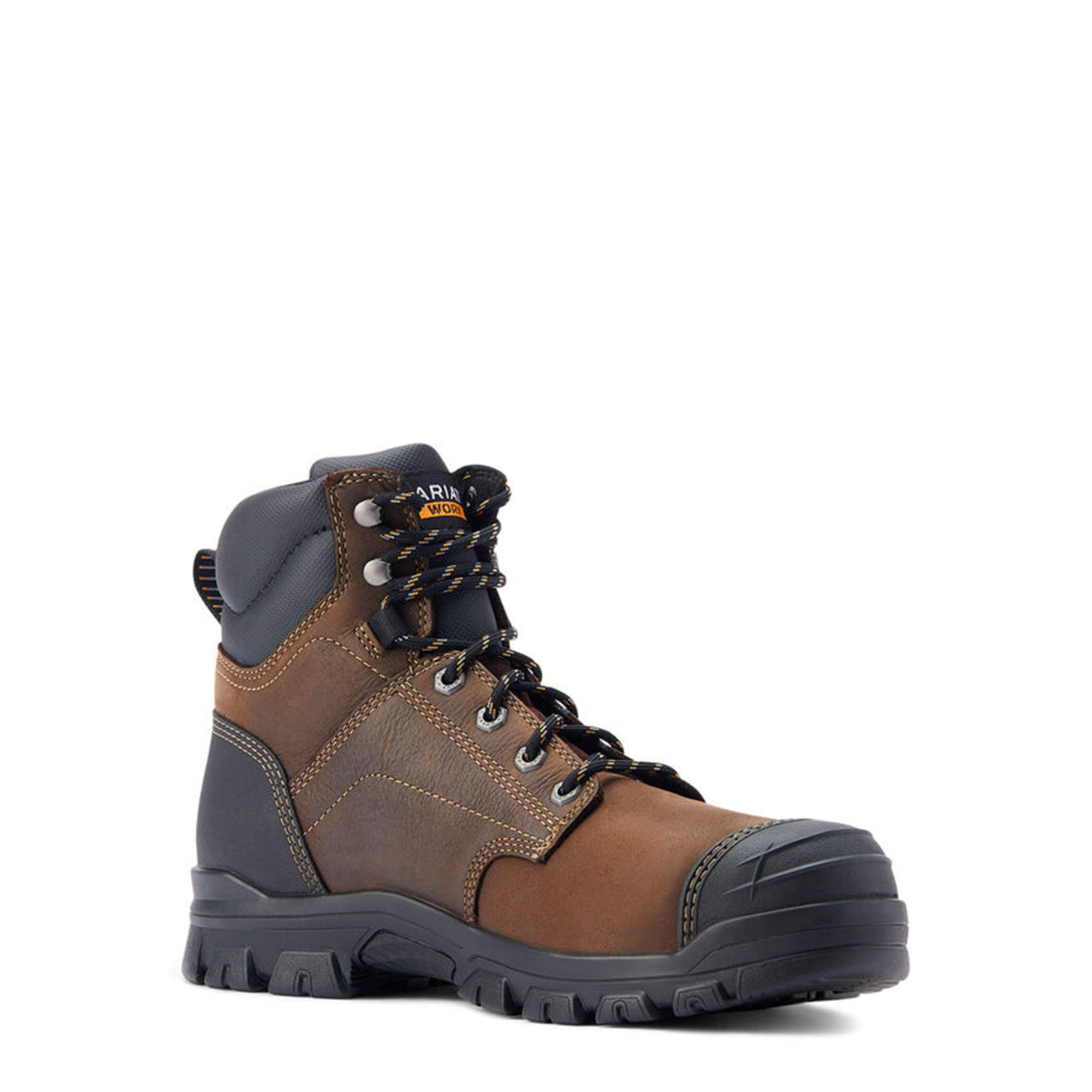 Ariat Treadfast 6" Waterproof Steel Toe Work Boot Dark Brown - The Sporting Lodge