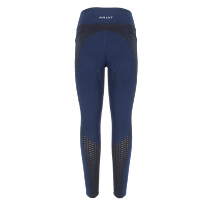 Ariat Womens Ascent Half Grip Tight Navy - The Sporting Lodge
