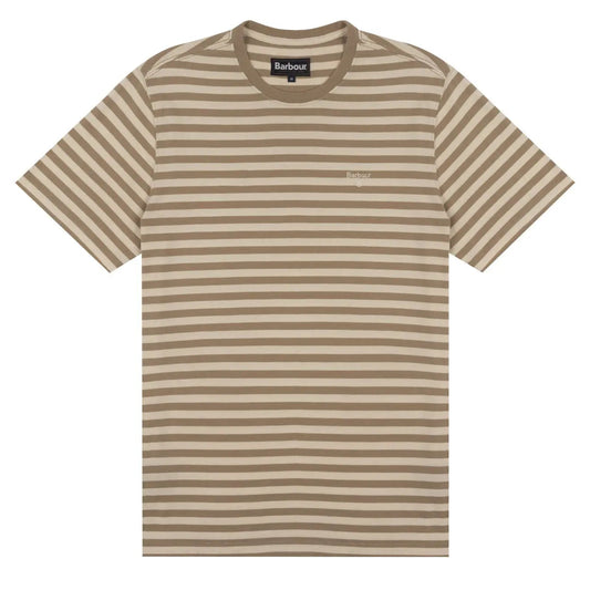 Barbour Delamere Stripe T-Shirt Coriander - The Sporting Lodge
