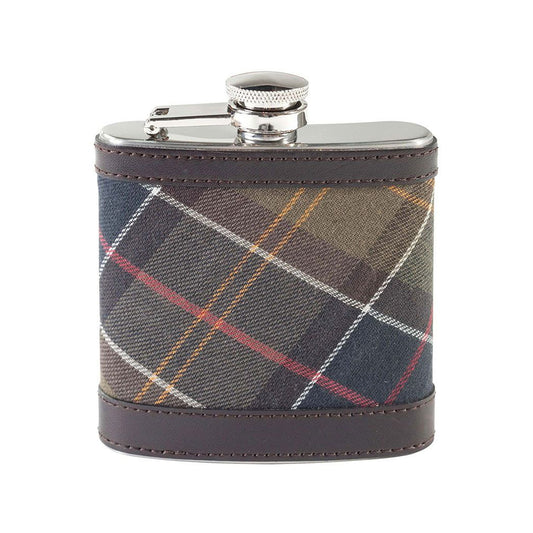 Barbour Hip Flask Dark Brown - The Sporting Lodge