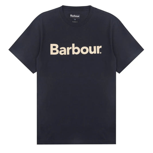 Barbour Logo T-Shirt New Navy - The Sporting Lodge