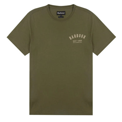 Barbour Preppy Tee Burnt Olive - The Sporting Lodge