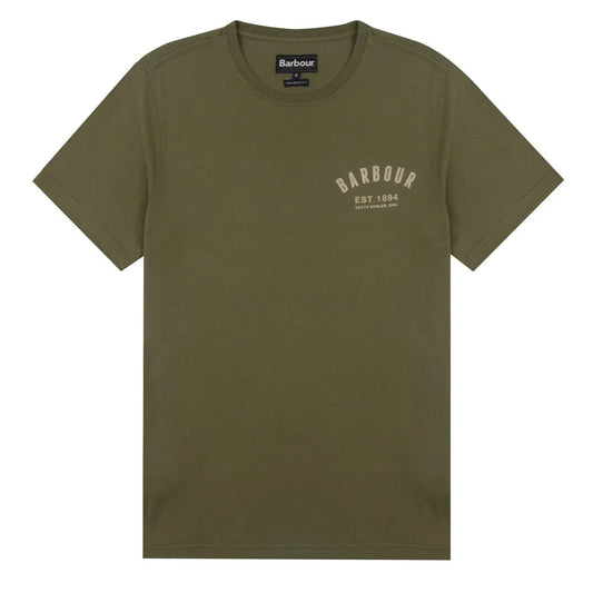 Barbour Preppy Tee Burnt Olive - The Sporting Lodge