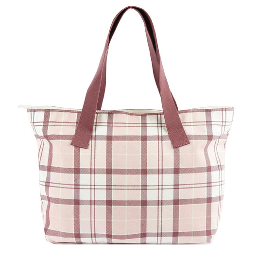 Barbour Printed Shopper Dewberry Tartan - The Sporting Lodge