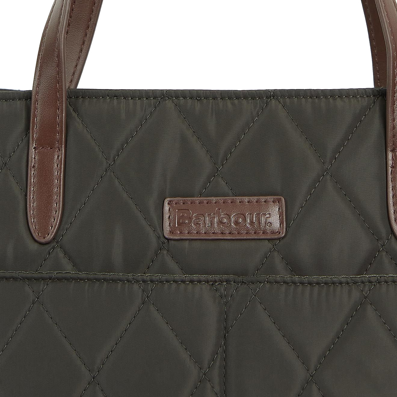 Barbour Quilted Tote Bag Olive - The Sporting Lodge