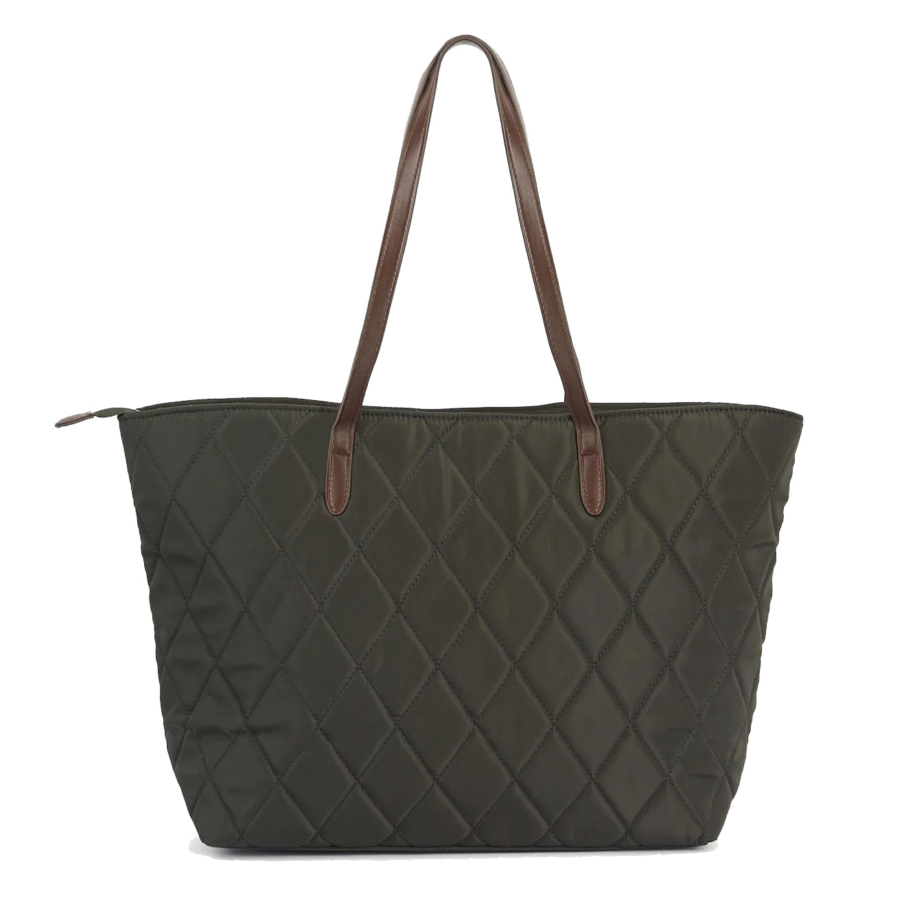 Barbour Quilted Tote Bag Olive - The Sporting Lodge