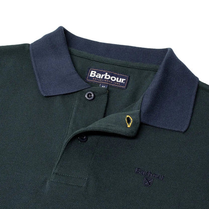 Barbour Sports Polo Mix Dark Seaweed - The Sporting Lodge