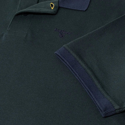 Barbour Sports Polo Mix Dark Seaweed - The Sporting Lodge