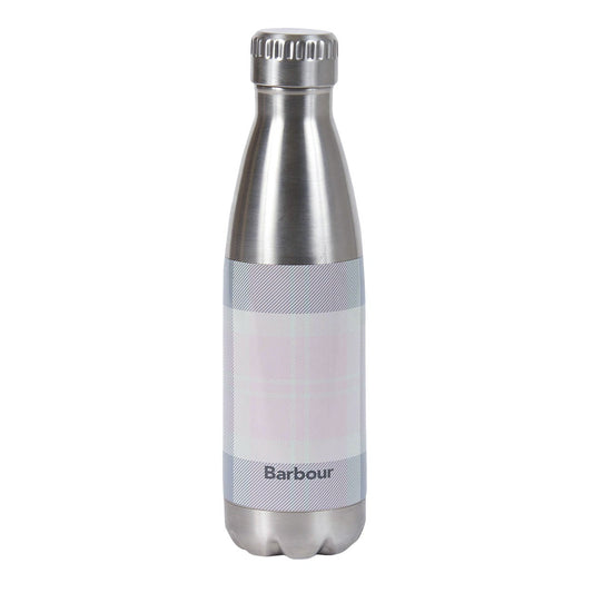 Barbour Tartan Water Bottle Pink / Grey Tartan - The Sporting Lodge
