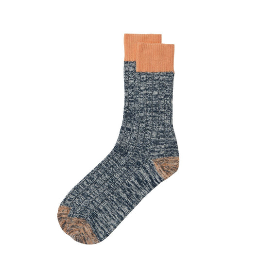 Barbour Twisted Contrast Socks Navy Mix - The Sporting Lodge