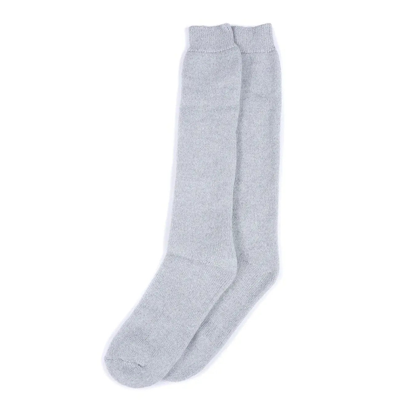 Barbour Womens Wellington Knee Socks Light Grey - The Sporting Lodge
