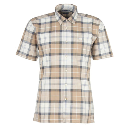 Barbour Gordon Tailored Fit Shirt Amble Sand Tartan - The Sporting Lodge