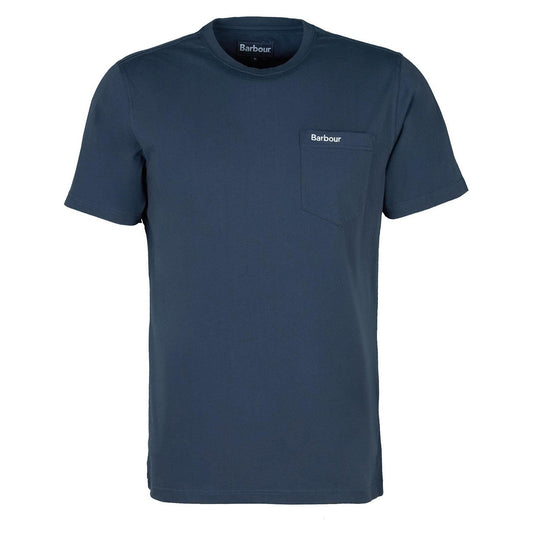 Barbour Langdon Pocket Tee Navy - The Sporting Lodge