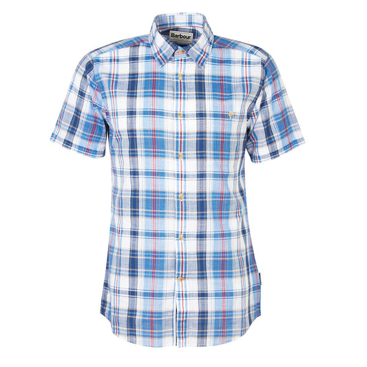 Barbour Ramelton Tailored Fit Shirt Mid Blue - The Sporting Lodge