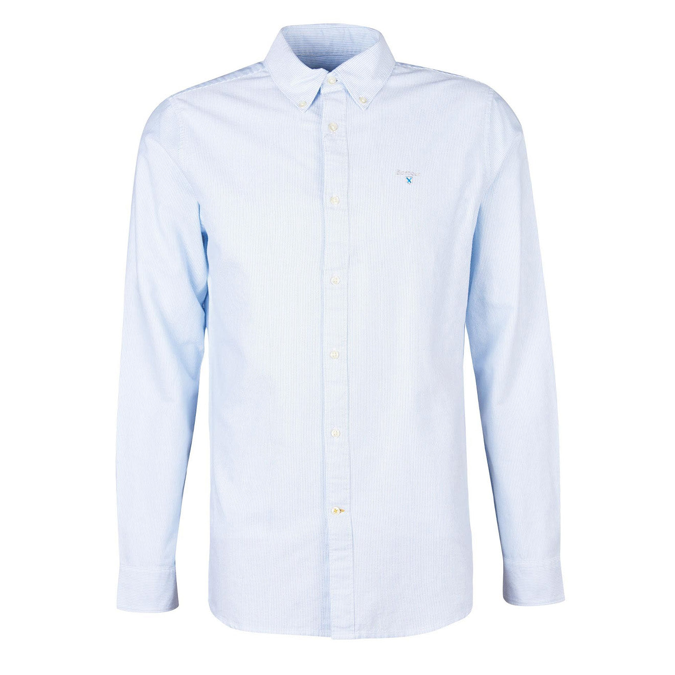 Barbour Striped Oxford Tailored Shirt Sky Blue - The Sporting Lodge