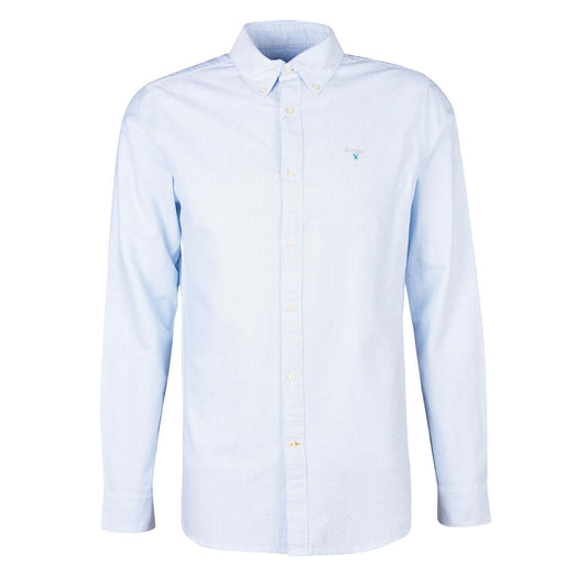 Barbour Striped Oxford Tailored Shirt Sky Blue - The Sporting Lodge