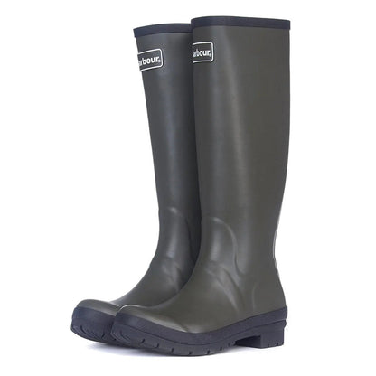 Barbour Womens Abbey Wellington Olive - The Sporting Lodge