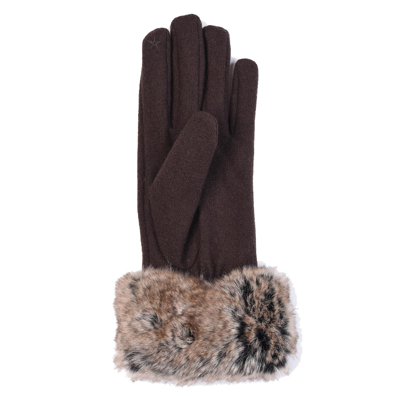 Barbour Womens Burford Glove Brown - The Sporting Lodge
