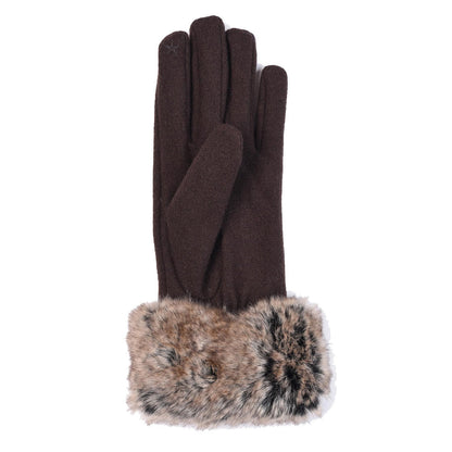 Barbour Womens Burford Glove Brown - The Sporting Lodge