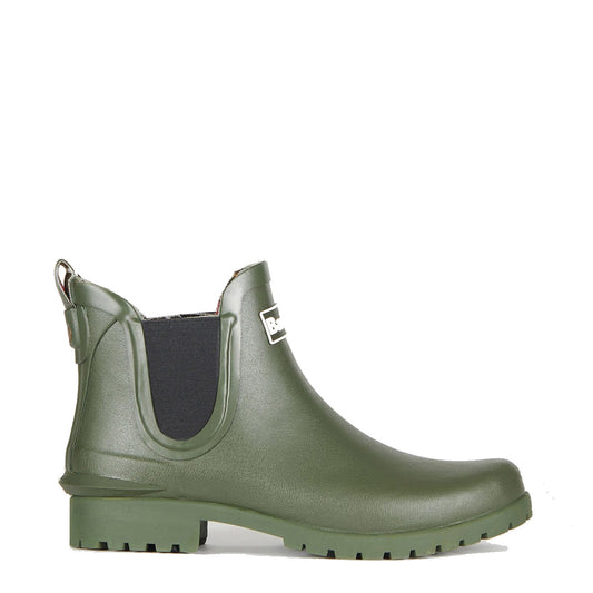 Barbour Womens Wilton Short Wellington Olive - The Sporting Lodge