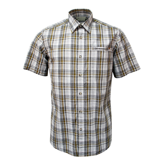 Beretta SS Trail Shirt White / Black / Brown Check - The Sporting Lodge