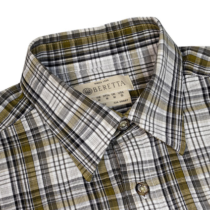 Beretta SS Trail Shirt White / Black / Brown Check - The Sporting Lodge