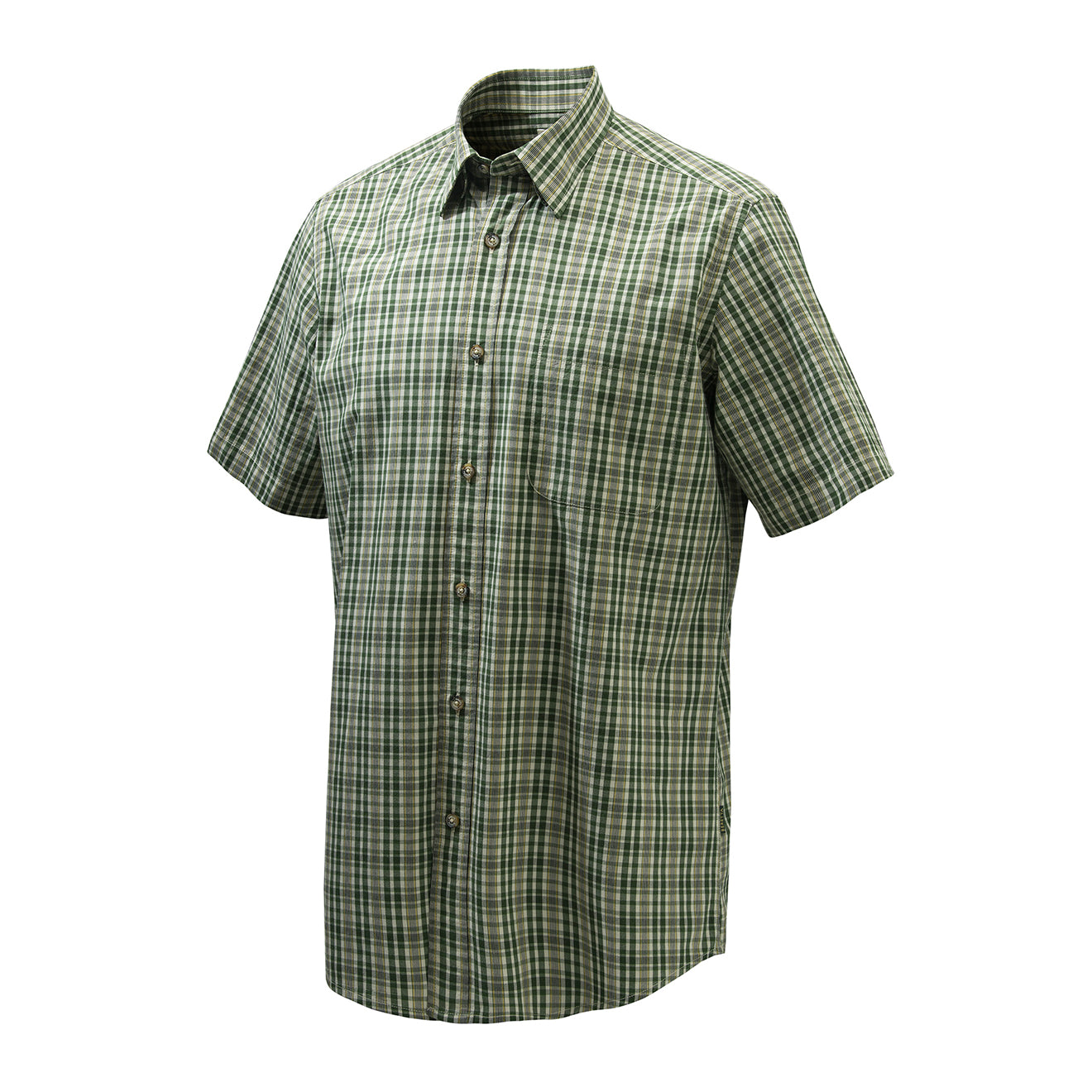 Beretta Wood S/S Shirt Cream / Green / Gold - The Sporting Lodge