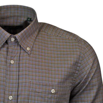 Beretta Classic Shirt Blue Stripe / Brown - The Sporting Lodge