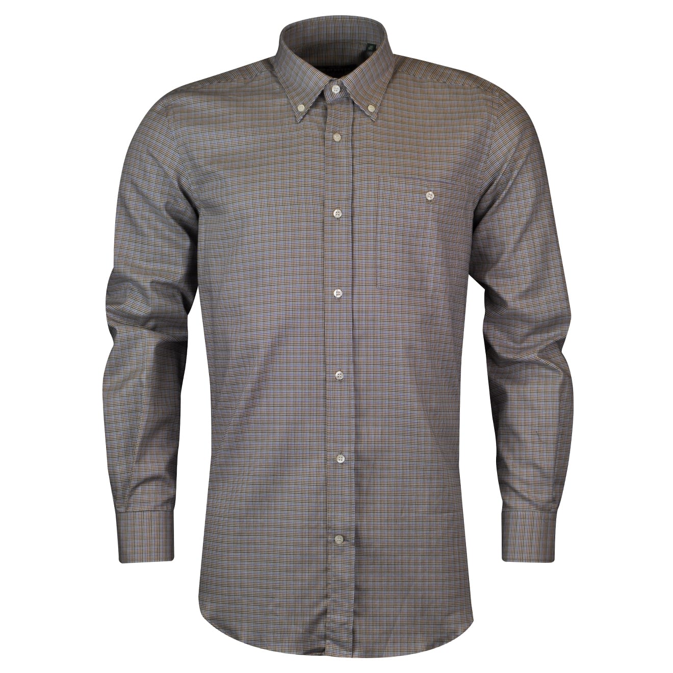 Beretta Classic Shirt Blue Stripe / Brown - The Sporting Lodge