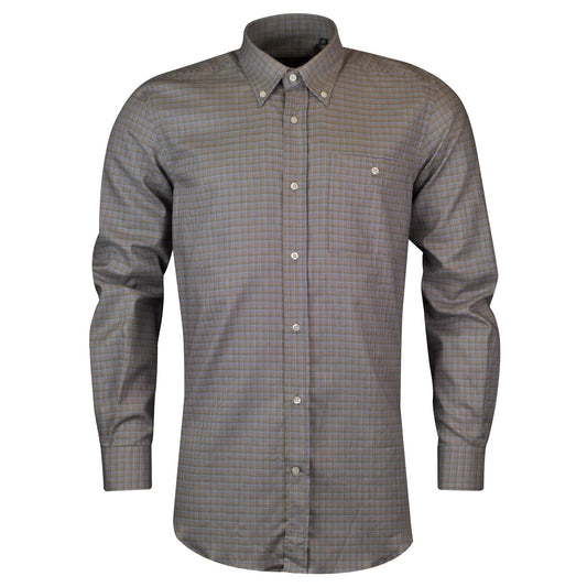 Beretta Classic Shirt Blue Stripe / Brown - The Sporting Lodge