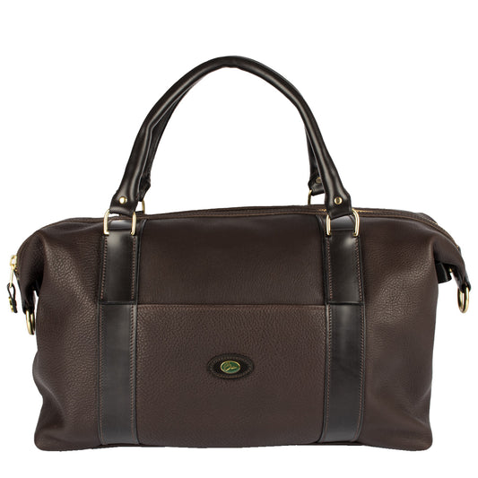 Brady Captains Leather Holdall Brown - The Sporting Lodge