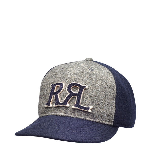 RRL COTTON BLANKET JACQUARD BALL CAP RRL - Embroidered Patchwork