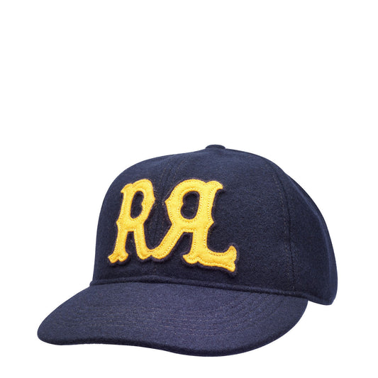 RRL by Ralph Lauren Appliquéd Felt Ball Cap Navy - The Sporting Lodge