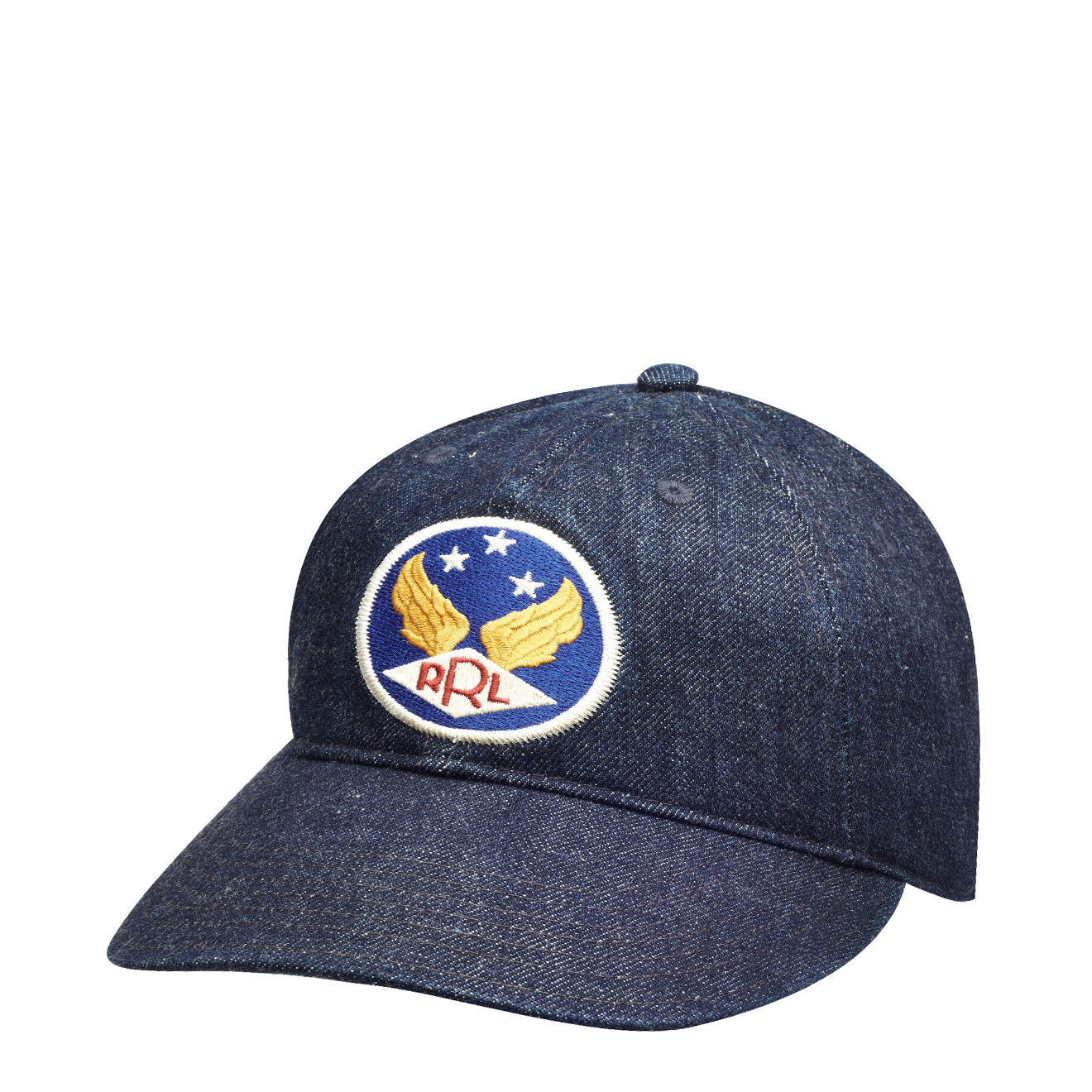 RRL by Ralph Lauren Winged-Logo Denim Ball Cap Rinse | The Sporting Lodge