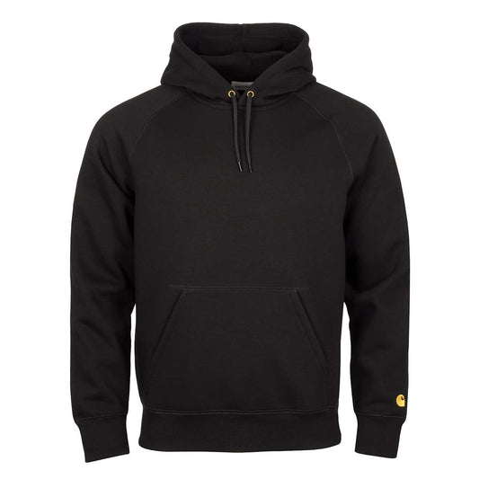 Carhartt WIP Chase Hooded Sweat Black / Gold - The Sporting Lodge