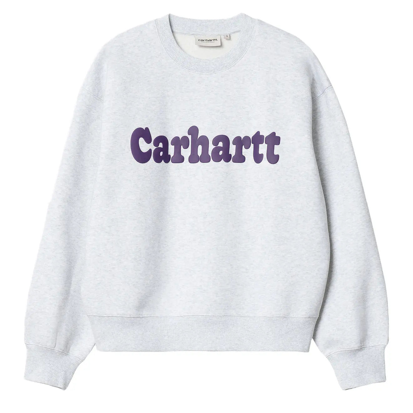 Carhartt WIP Womens Bubbles Sweatshirt Grey Heather / Cassis - The Sporting Lodge