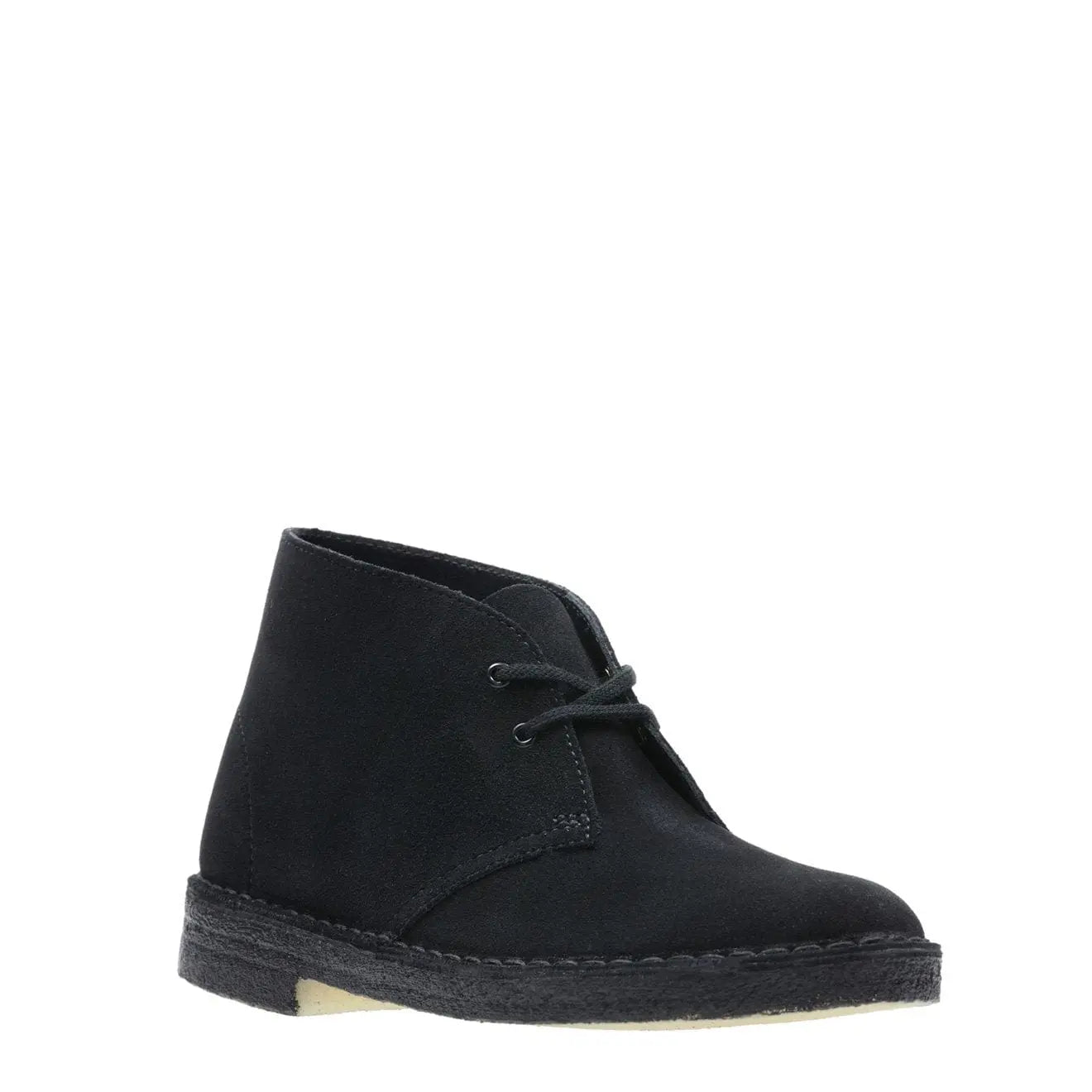 Clarks Originals Womens Desert Boot Black Suede - The Sporting Lodge