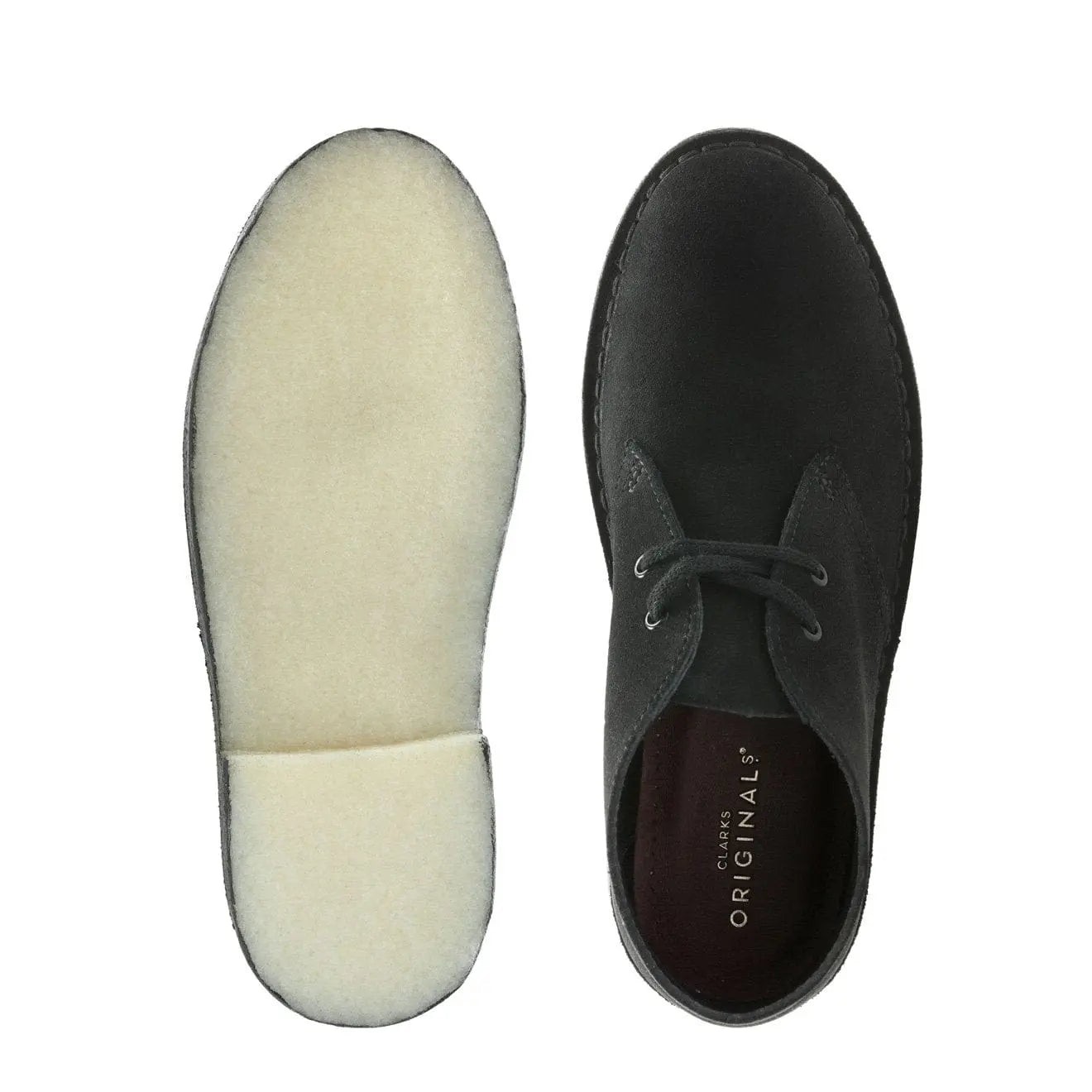 Clarks Originals Womens Desert Boot Black Suede - The Sporting Lodge